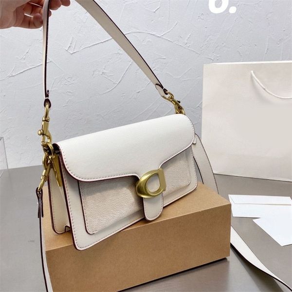 

hand bags women crossbody bag luxury designer bag big square soft leather bolso letters simple baguette tote solid color one shoulder luxury