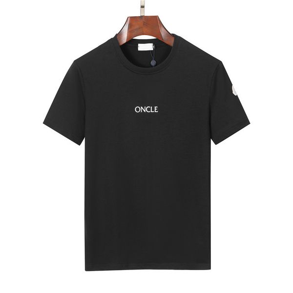

men's t shirts tees shirt summer fashion mens womens designers monclair t shirts long sleeve palms luxurys letter tshirts clothing sho, White;black