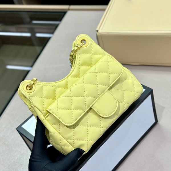 

23ss designer hippie hobo shoulder bags classic real leather quilted hardware coins chain crossbody multi-pocket women large capacity luxury
