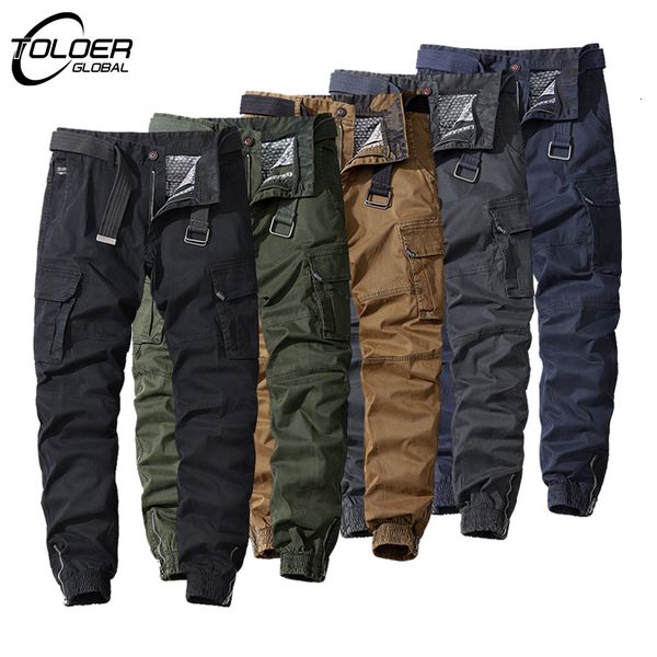 

men's pants men's cargo pants casual multi-pocket military tactical pant cotton running long trousers male spring autumn outdoor t, Black