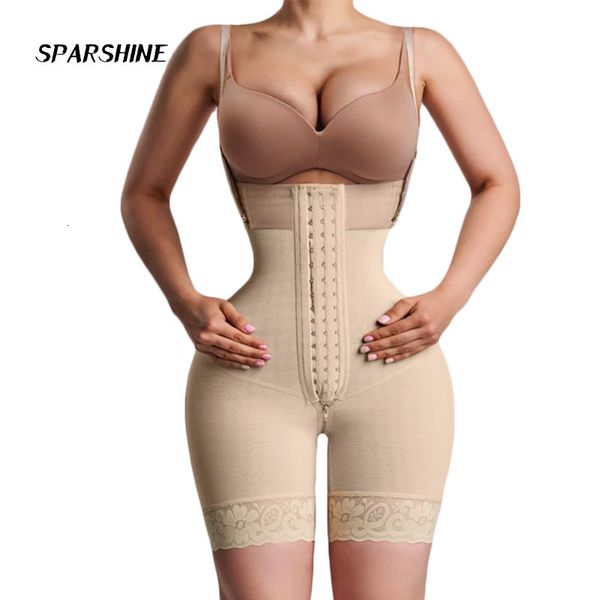 

women's shapers adjustable shoulder strap body hourglass girdle ribheight midleg waist tight hip lifting pants 230131, Black;white
