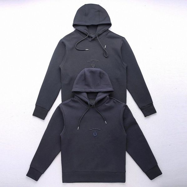 

designer mens thick hoodie embroidered prad letter women air cotton sweatshirts sleeve men hooded casual warm veste femme f4li#, Black