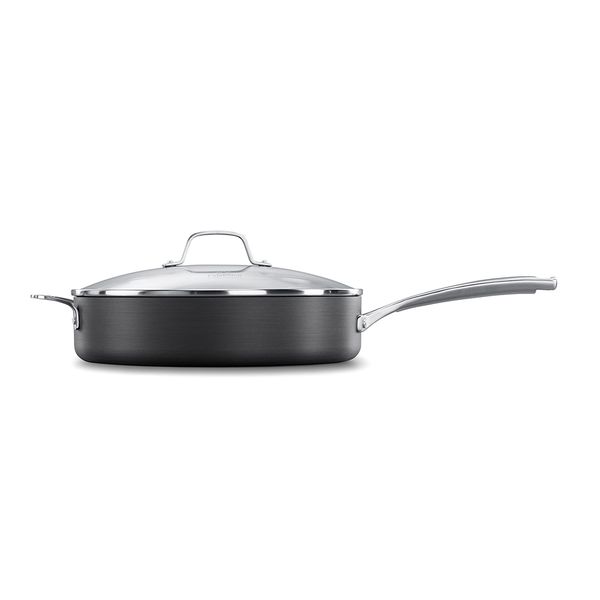 

calphalon classic aquashield nonstick cookware 5-quart saute pan with lid