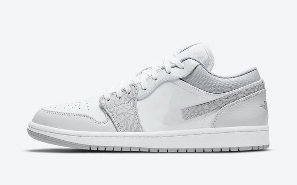 

1 low prm basketball shoes men women 1s with grey elephant print outdoor running sneakers