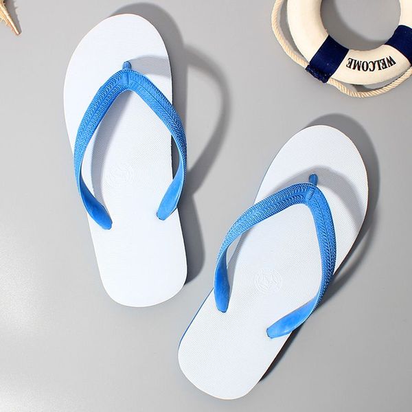 

rubber flip-flops slippers for men women new fashion wear beach personality clip foot flat non-slip rubbers slipper 21, Black