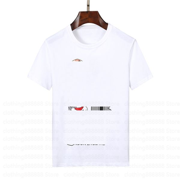 

2023 men's t-shirts fashion mens designer pattern print t shirts black style polos t-shirt men women short sleeve tees, White;black