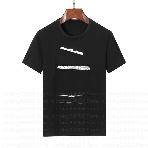 

2023 men's t-shirts summer cotton lovers t-shirt casual loose men's short sleeves european and american fashion round neck printed, White;black