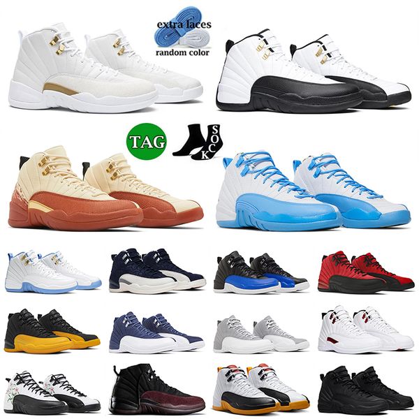 

new fashion 12s basketball shoes jumpman 12 mens sneakers white taxi burnt sunrise university blue hyper royal flu game twist a ma maniere t