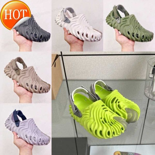 

polle clogs men women sandals shoes summer slides design sandalias mujer zapatos pantoufle planos brown stratus urchin crocodile slippers, Black