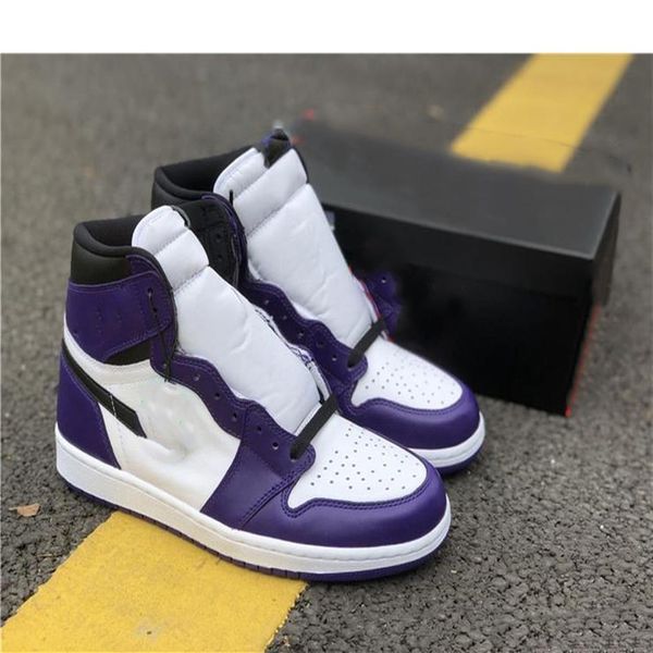 

qaulity 1s mens basketball shoes 1 high og court purple 555088-500 mens shoes sports sneaker new shipment eur 40-46281t