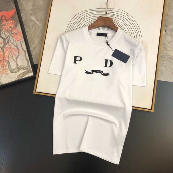 

designer tshirt summer mens round neck short sleeved fashion letter print pullover tshirt casual shorts half sleeve tee 1024, White;black