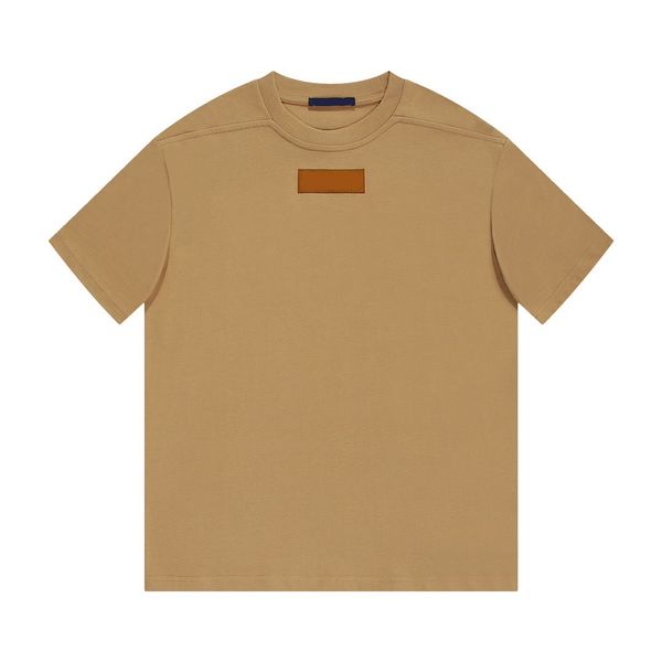 

men's plus tees & polos round neck embroidered and printed polar style summer wear with street pure cotton 73f65r, Black;brown