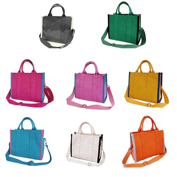

the medium tote bag for women designer luxury black white pink red green blue yellow orange canvas shoulder crossbody duffle shopping travel