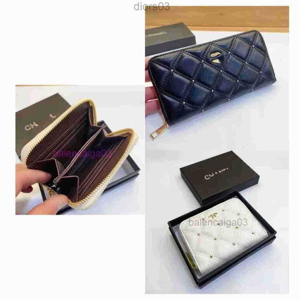 

designer channel bag long pink wallets purse leather card holders womens mens fashion small handbag large capacity mini zipper bag with bran, Red;black