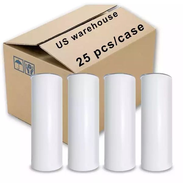 

factory direct sale 20oz sublimation tumblers blanks stainless steel tapered straight cups water bottles coffee mug diy with plastic straw