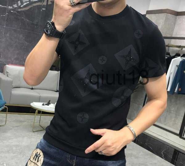 

men's t-shirts european station summer short-sleeved t-shirt men 2021 new couple clothes trendy personality handsome gas shirt men&#039, White;black