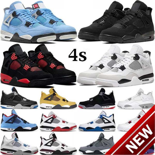 

2023 og basketball shoesjumpman 4 shoes 4s military black cat midnight navy craft pn dust red cement thunder sail universi
