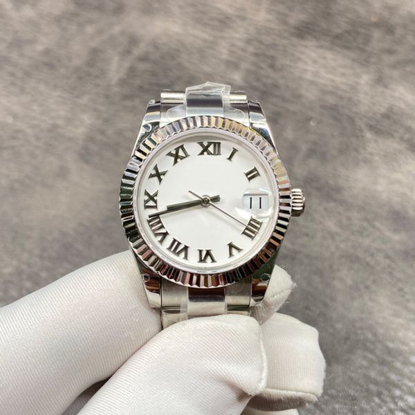 

watch women watch automatic mechanical movement watches 31mm warterproof business montre de luxe, Slivery;brown