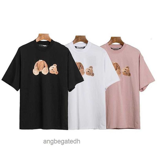 

t shirt designer tshirt palm shirts for men boy girl sweat tee shirts printing bear oversize breathable casual angels t-shirts 100% pure, White;black