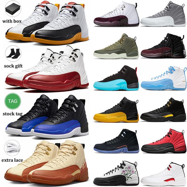 

air jorden 12 stealth jorda 12s mens women basketball shoes retro with box hyper royal a ma maniere black taxi dark concord offs white train