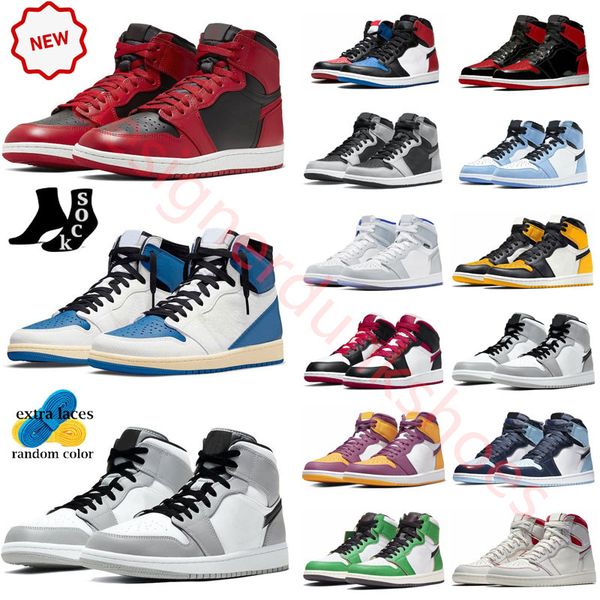 

jumpman 1 1s lucky green basketball shoes men women hack trainer true blue panda denim black white dark mocha stage haze sports sneakers