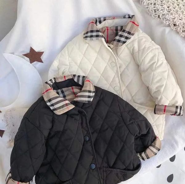 

new children's autumn winter jackets boy outwear girls two-sided coat fashion jacket baby clothes children clothing, Blue;gray