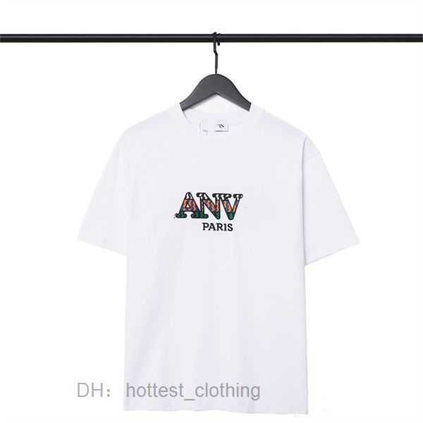 

lanvins mens angel t short sleeves designer embroidery anti wrinkle lanvin fashion casual men clothing apparel tees 2 yk8j, White;black