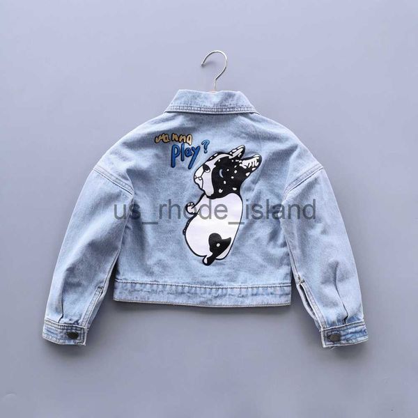 

jackets 3-9t kids jackets denim coats spring autumn boys girls jeans jackets denim outerwear children clothing kids clothes x0730, Blue;gray
