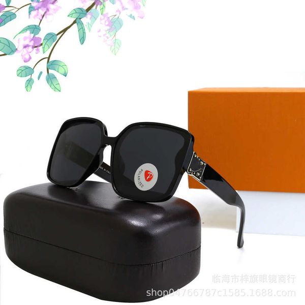 

2023 luxury designer sunglasses new fashion polarized sunglasses network red glasses trend trade driving 2025, White;black