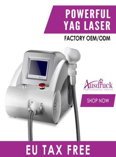 

factory direct oem 15years new qswitched ndyag yag tattoo eyebrown mole freckle wrinkle pigment removal machine spa salon t4977615, Black