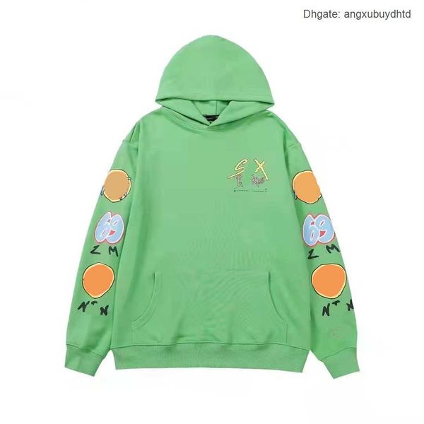 

fashion luxury brand ch men's hoodie print retro style street pop elements cross sanskrit design casual loose couple sweatshirt 83vf, Black