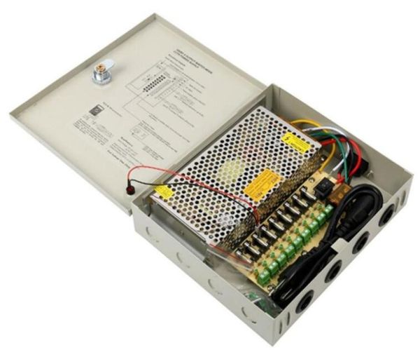 

dc 12v 10a 9ch channel power supply box for cctv camera0129922845