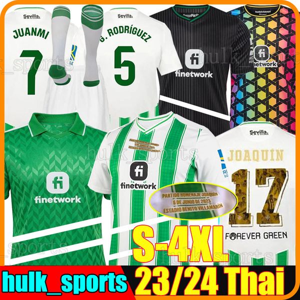 

4xl 23/24 real betis soccer jerseys 3rd fekir joaquin b.iglesias camiseta de futbol juanmi isco g.rodriguez william sabaly a. guardado 2023, Black;yellow