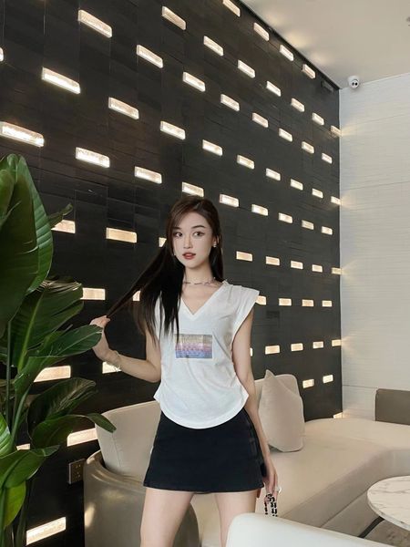 

t shirt new designer clothes women summer famous cotton tshirt letter printed clothing loose tees luxury couples street hip hop short sleeve, White