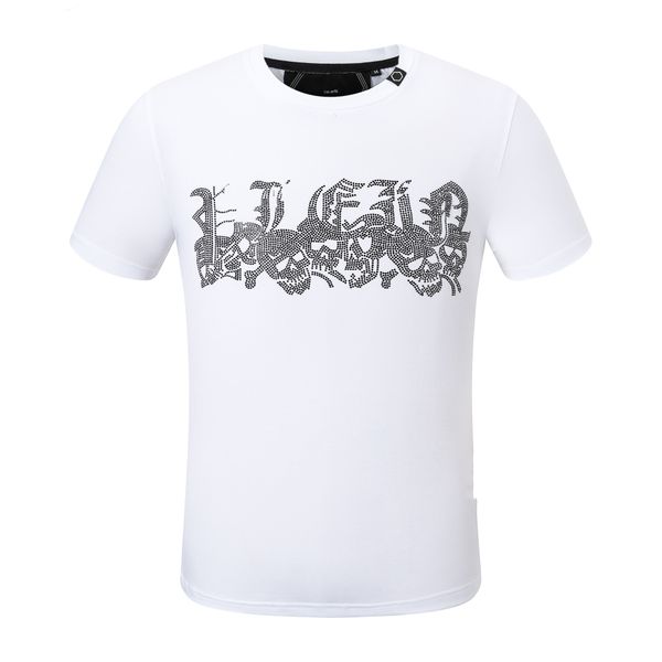 

pp men's polo shirt summer skull diamond phillip plain short sleeve designer t shirt harajuku tee brand skulls print streetwear pp2147, White;black