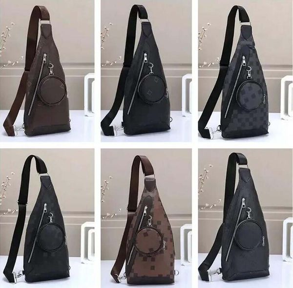 

designer duo sling bag avenue monograms leather shoulder cross body chest sling backpack mens anti-thief crossbody pocket bags purse dhgate