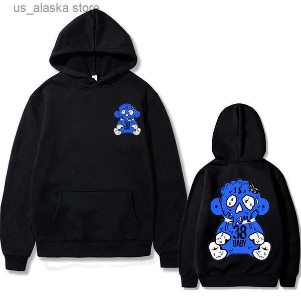 

men's hoodies sweatshirts singer youngboy never broke again ice monkey gear 38 baby merch double sided print hoodie men women fleece co, Black