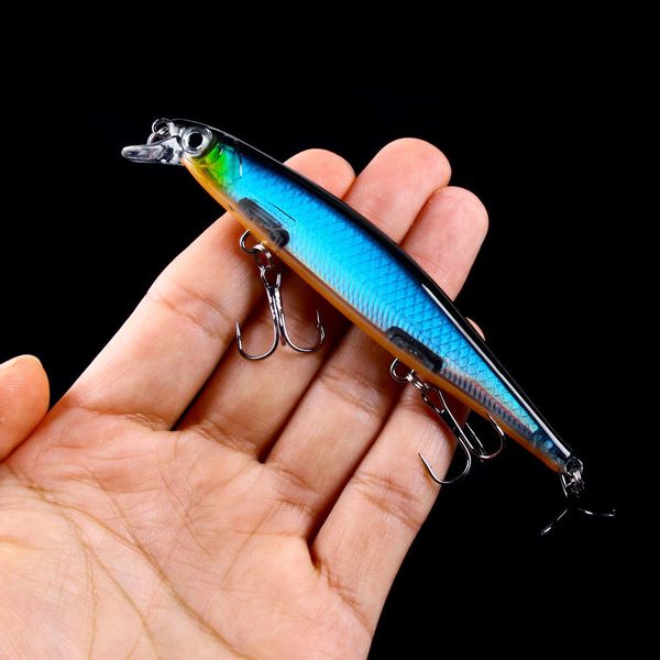 

baits lures hengjia minnow fishing lure laser hard artificial bait 3d eyes 11cm 13g wobblers carp tackle slow sinking jerkbait 230801