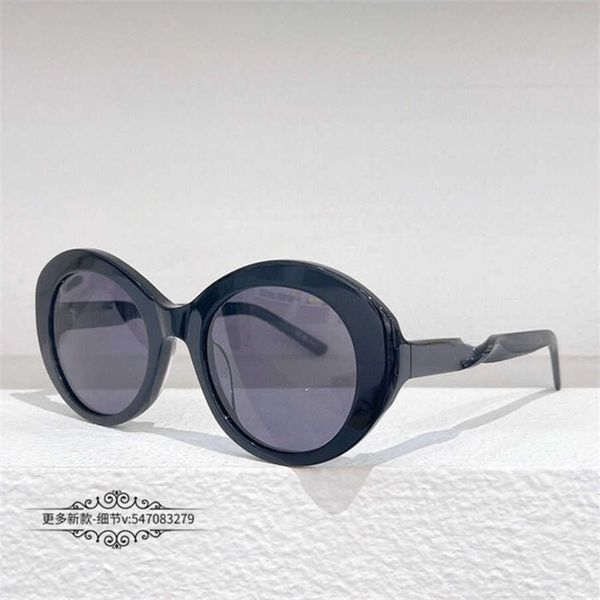 

2023 new luxury designer sunglasses b fashionable round frame for women ins network red the same twisted leg sunglasses bb0208, White;black