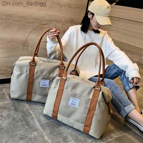 

outdoor bags fashion waterproof travel bags men women handbag oxford cloth canvas shoulder tote luggage weekend overnight 220113269g z230801