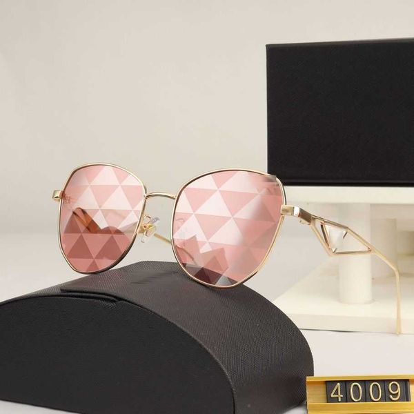 

luxury designer sunglasses 2023 new pujia metal frame fashion net red style sunglasses 940, White;black