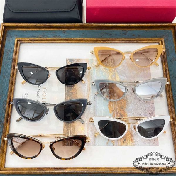 

2023 luxury designer sunglasses new warren cat's eye ins same personalized sunglasses vls-102f, White;black