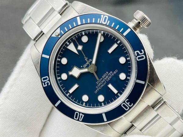 

designer heritage black bay gmt stainless steel automatic mens watch 41mm m7941zf factory high-end quality mechanical movement uhr montre de, Slivery;brown