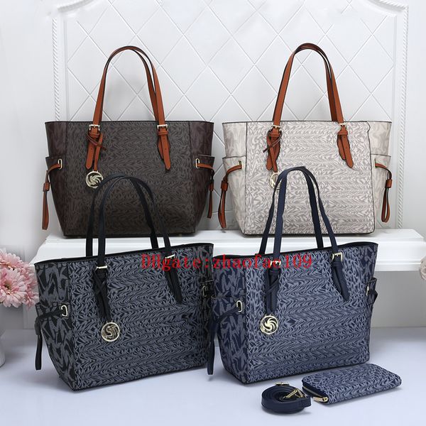 

2023 designer bag classic womens m k handbag lady clutch purse women cross body shoulderbag large capacity messenger tote 2-piece set