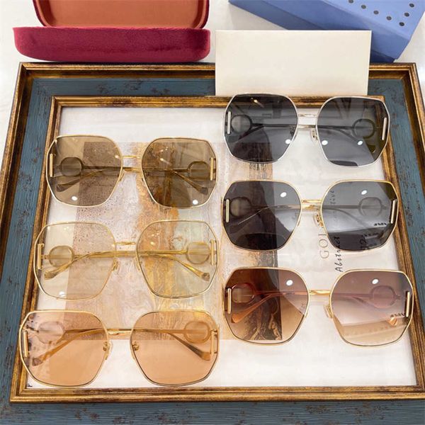 

2023 luxury designer sunglasses new g family large frame fashion sunglasses female star net red ins sun glasses male gg1207, White;black