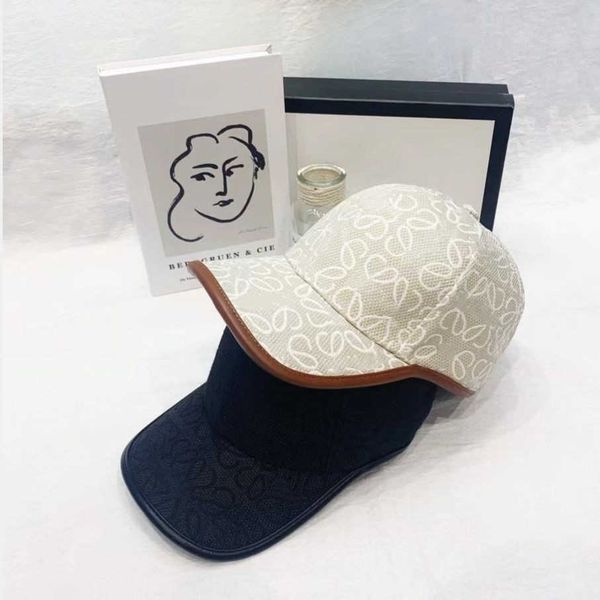 

new lowe lettered printed baseball cap women's fashion versatile series small face, Black;white