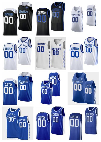 

custom kentucky wildcats 2023 basketball jersey oscar tshiebwe cj fredrick sahvir wheeler daimion collins cason wallace chris livingston, Black