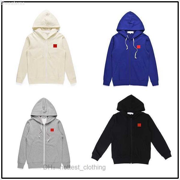 

trapstar 2023 play mens zipper hooded sweatshirt red heart cdg hoodie standard and fleece des garcons long sleeve sportswear 3sbx, Black