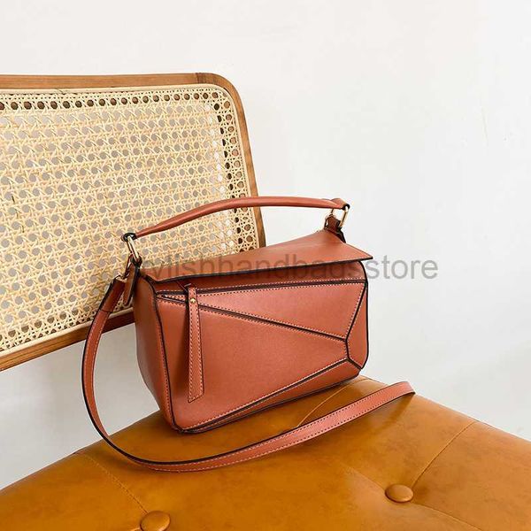 

shoulder bags 2023 women's bag fashion wallet and handbag geometric splice shoulder bag square women's luxury designer handbagstyl