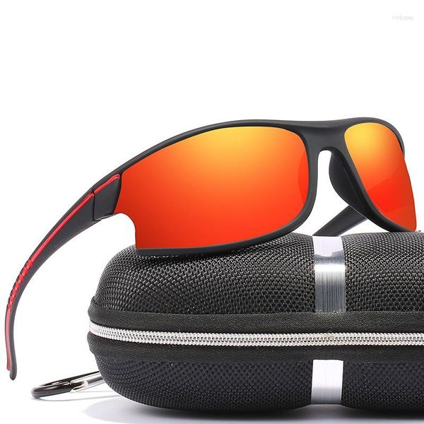 

sunglasses trendy men's hd polarized riding sports for male women's dust-proof goggles eyewear520, White;black